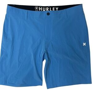 Hurley All Day Vibrant Blue Hybrid Shorts Men's 38